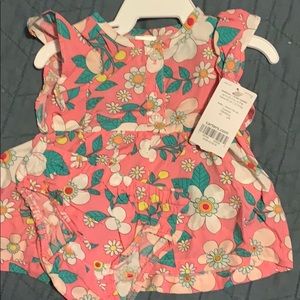 Carters pink floral dress and bloomers 3 months